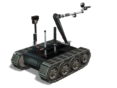 Tracked robot 3D-Modell