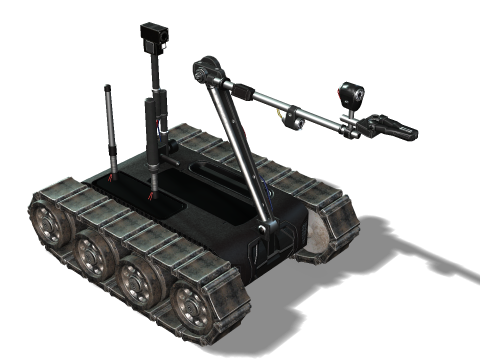 Tracked robot 3D-Modell