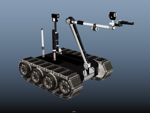 Tracked robot 3D-Modell