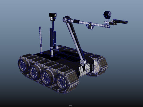 Tracked robot 3D-Modell