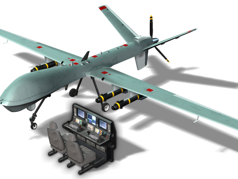 Reaper Drone Modelo 3D