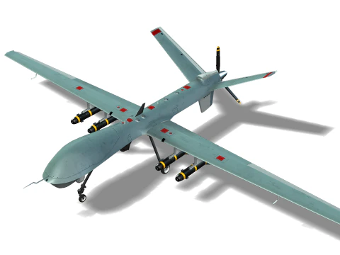 Reaper Drone 3D Model