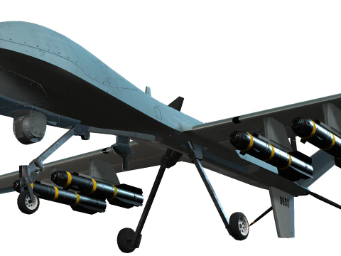 Reaper Drone 3D Model