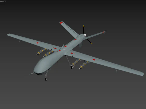 Reaper Drone 3D Model