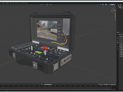 Tracked robot 3D Model