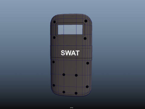 Police Shield Modello 3D