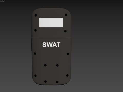 Police Shield Modello 3D