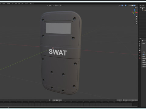 Police Shield Modello 3D