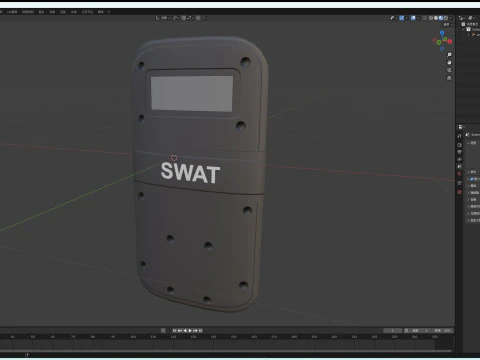 Police Shield 3D Model