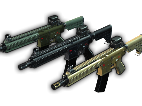 HK416 Model 3D