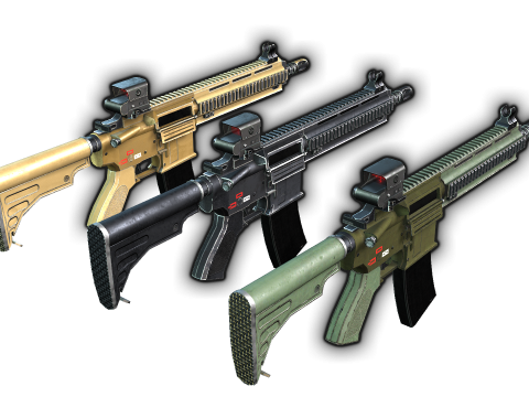 HK416 Model 3D