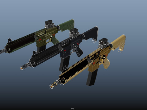 HK416 Model 3D
