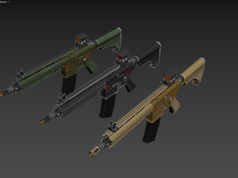 HK416 Model 3D