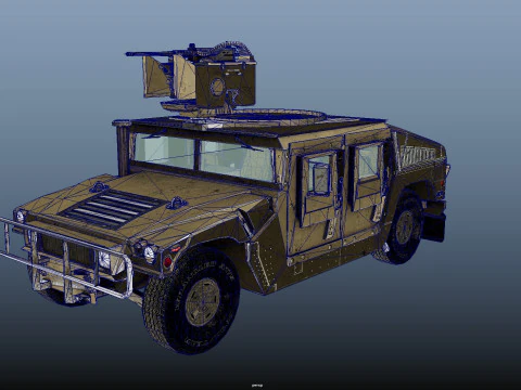 Humvee Modello 3D