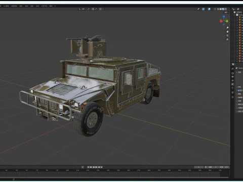 Humvee Modello 3D