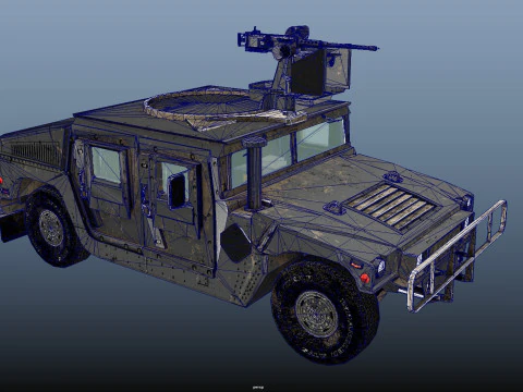 Humvee Modello 3D