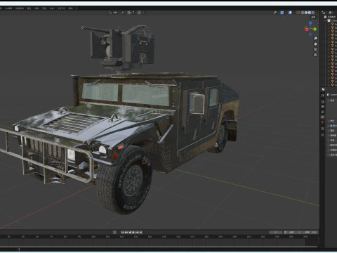 Humvee Modello 3D