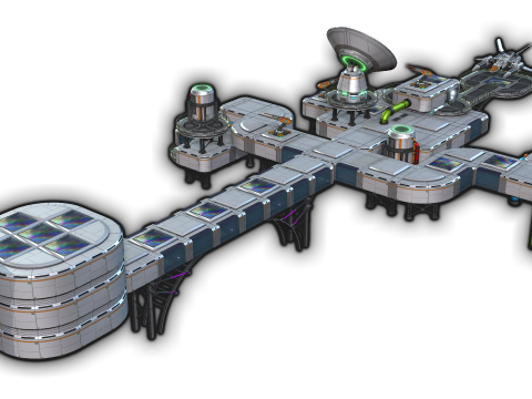 Sci-Fi Corridor Modelo 3D