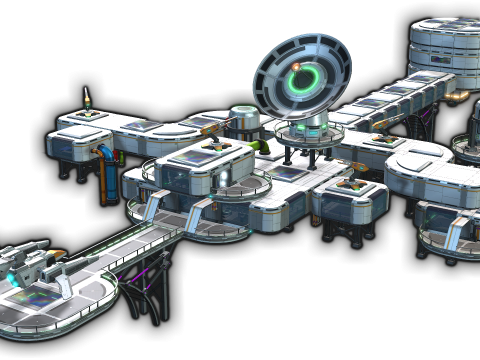 Sci-Fi Corridor 3D Модель