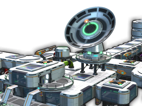 Sci-Fi Corridor 3D Model