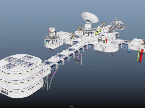 Sci-Fi Corridor 3D Model