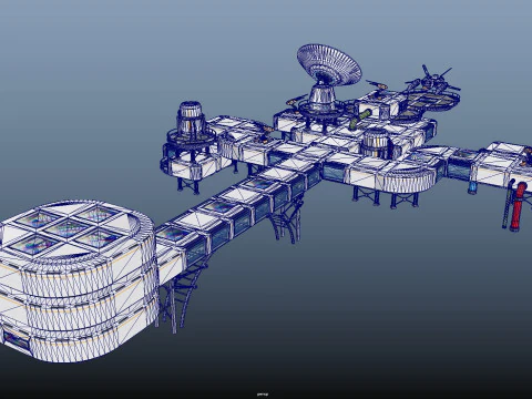 Sci-Fi Corridor 3D Model