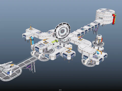 Sci-Fi Corridor 3D Model