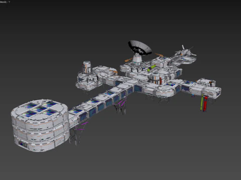 Sci-Fi Corridor 3D Model