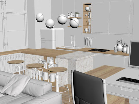 Apartment Modèle 3D