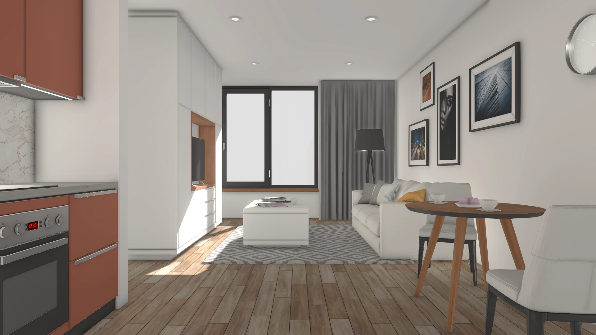 Apartment 3D Model .c4d .max .obj .3ds .fbx .stl .blend 