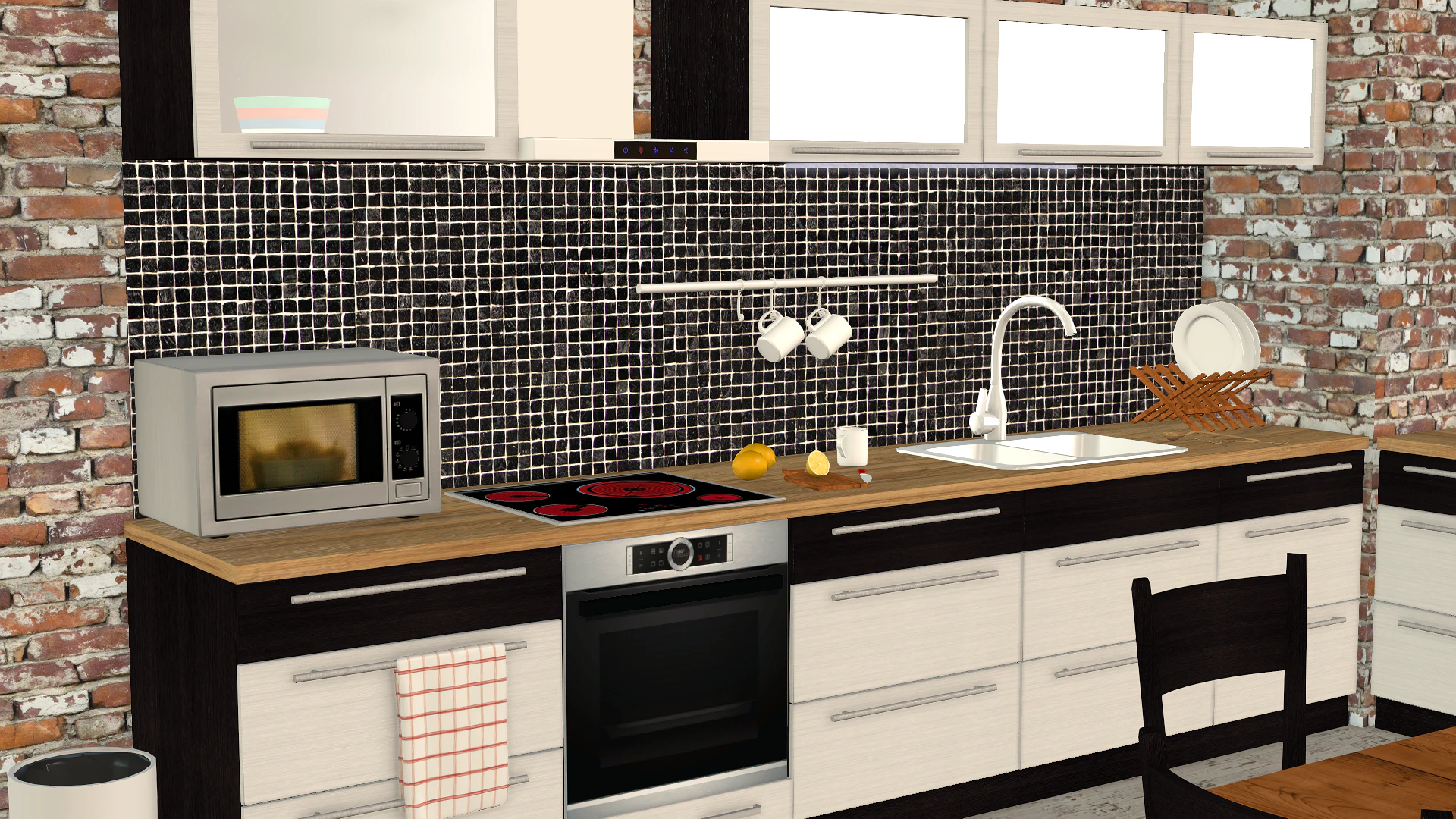 Kitchen 3D Model .c4d .max .obj .3ds .fbx .stl .blend 