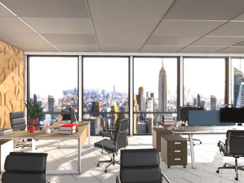 办公室 3D 模型