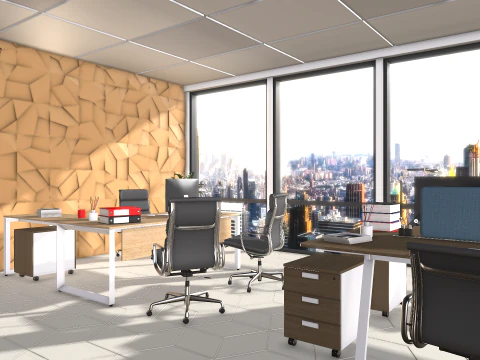 办公室 3D 模型