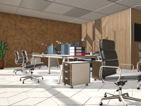 办公室 3D 模型