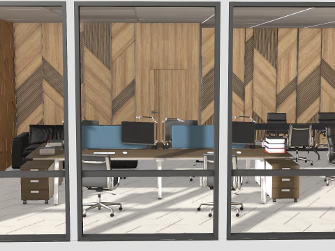 办公室 3D 模型