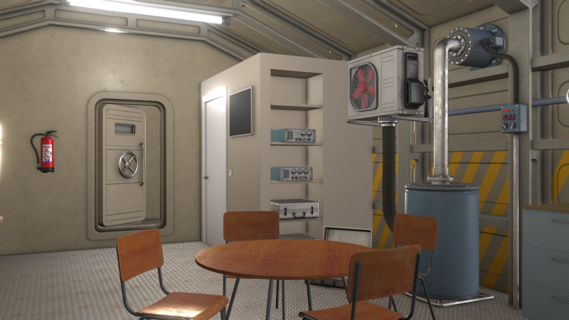 Nuclear Bomb Shelter Modèle 3D .c4d .max .obj .3ds .fbx .stl .blend 