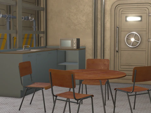 Nuclear Bomb Shelter 3D Model