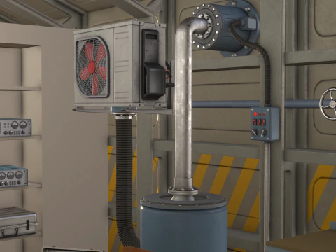 Nuclear Bomb Shelter 3D Model