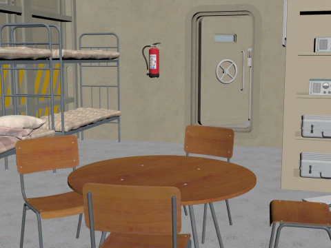 Nuclear Bomb Shelter 3D Model