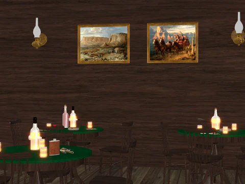 Western Saloon 3D Model