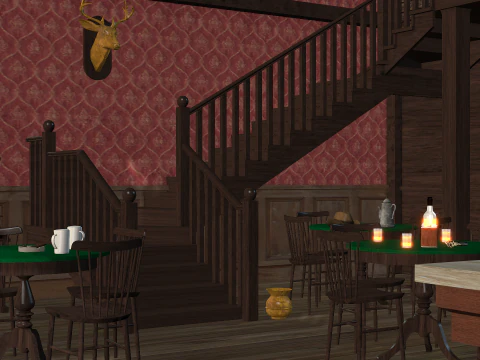 Western Saloon 3D Model