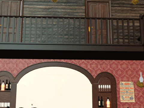 Western Saloon 3D Model
