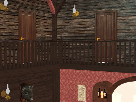 Western Saloon 3D Model