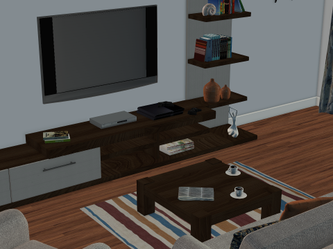 Living Room 3Dモデル