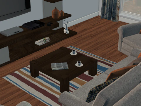 거실 3D 모델