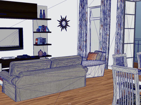 거실 3D 모델