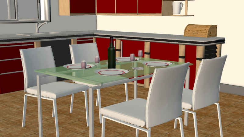 Kitchen Modelo 3D .c4d .max .obj .3ds .fbx .stl .blend 