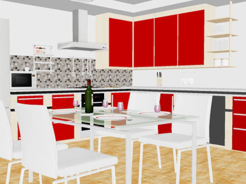 Cucina Modello 3D