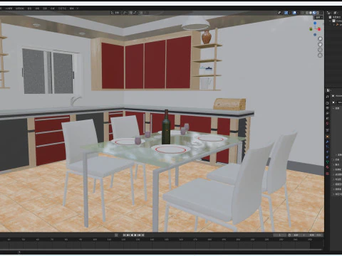 Cucina Modello 3D
