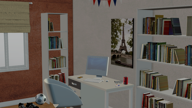 Modern bedroom 3D 模型 .c4d .max .obj .3ds .fbx .stl .blend